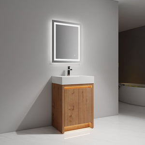 Blossom Capri 24" Classic Oak Vanity With Dual LED Lights