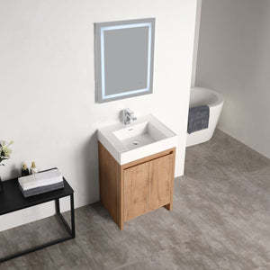 Blossom Capri 24" Classic Oak Vanity With Dual LED Lights