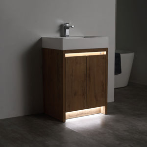 Blossom Capri 24" Classic Oak Vanity With Dual LED Lights