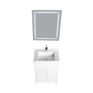 Blossom Capri 24" Glossy White Vanity With Dual LED Lights