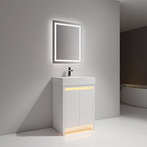 Blossom Capri 24" Glossy White Vanity With Dual LED Lights