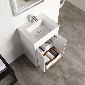 Blossom Capri 24" Glossy White Vanity With Dual LED Lights