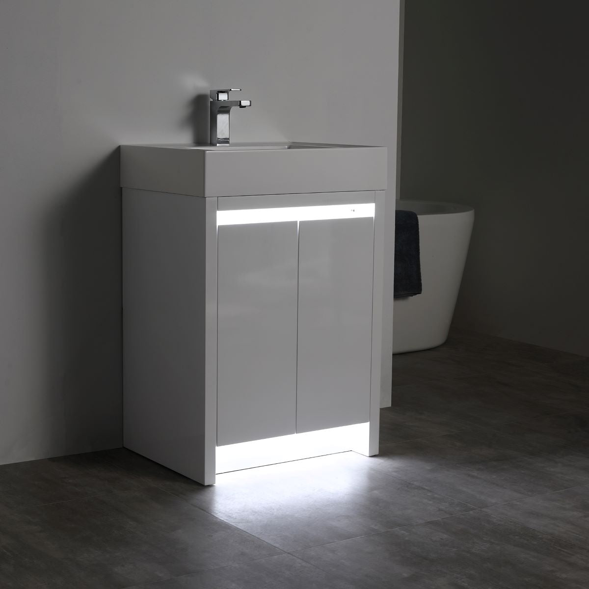 Blossom Capri 24" Glossy White Vanity With Dual LED Lights