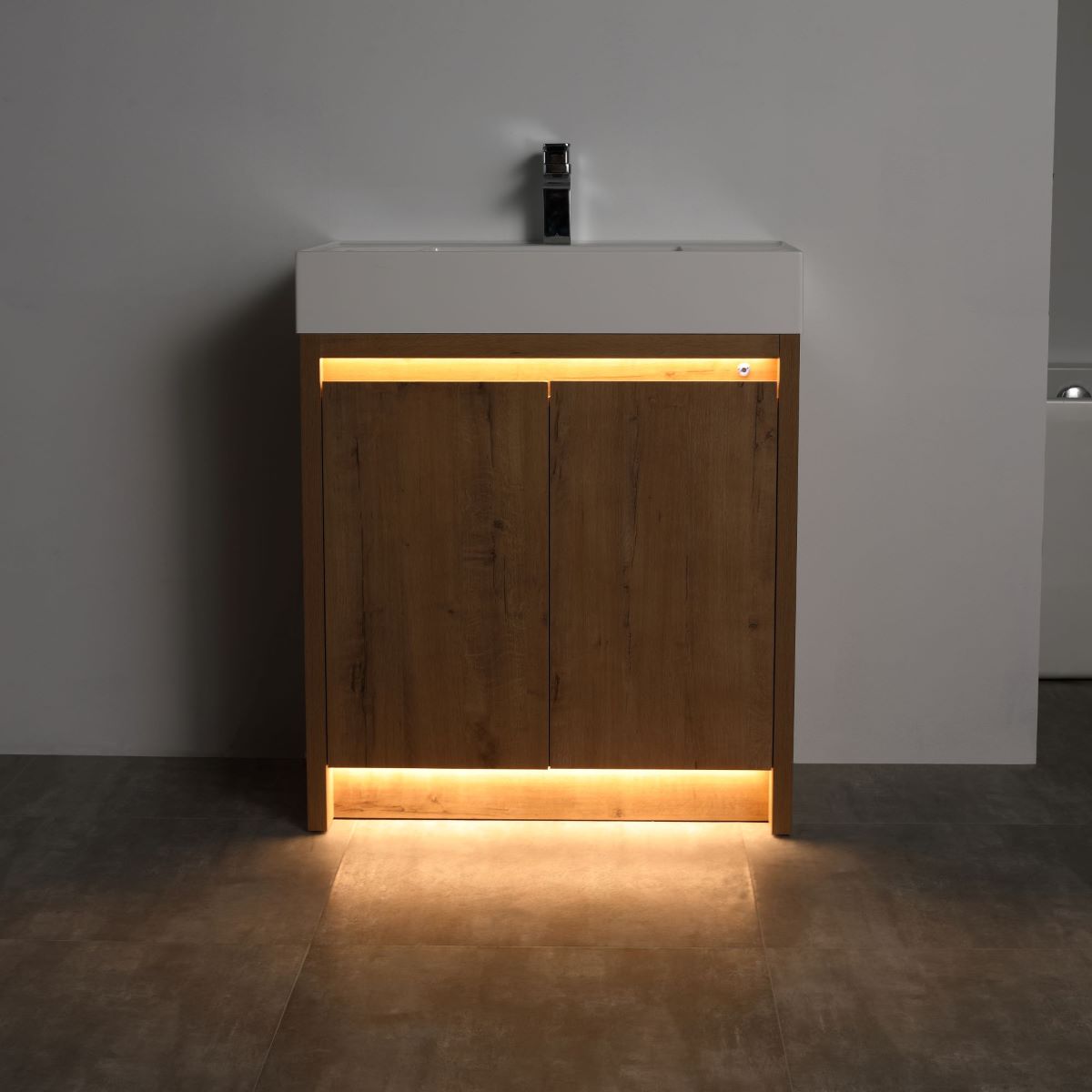 Blossom Capri 30" Classic Oak Vanity With Dual LED Lights