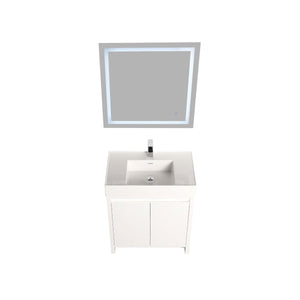 Blossom Capri 30" Glossy White Vanity With Dual LED Lights