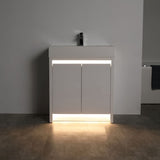 Blossom Capri 30" Glossy White Vanity With Dual LED Lights