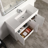 Blossom Capri 48" Glossy White Vanity With Dual LED Lights
