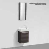 Blossom Colmar 18" 1-Door Dark Oak Wall-Mounted Vanity Base