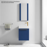 Blossom Colmar 18" 1-Door Navy Blue Wall-Mounted Vanity Base
