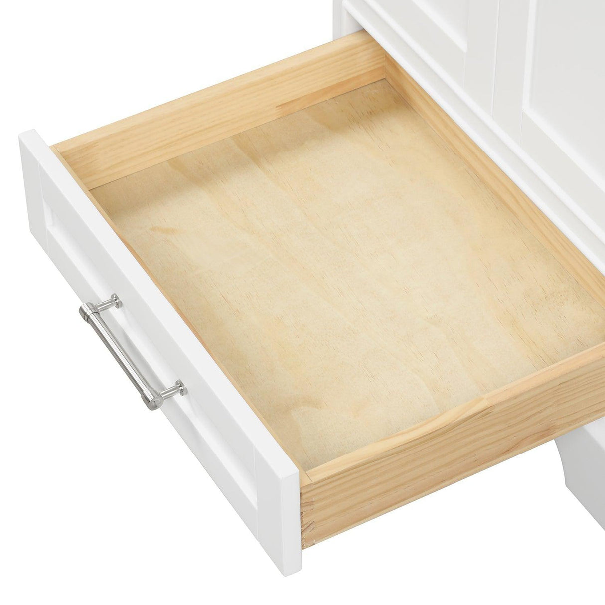 Blossom Copenhagen 24" 2-Door 1-Drawer Matte White Freestanding Solid Wood Single Vanity Base