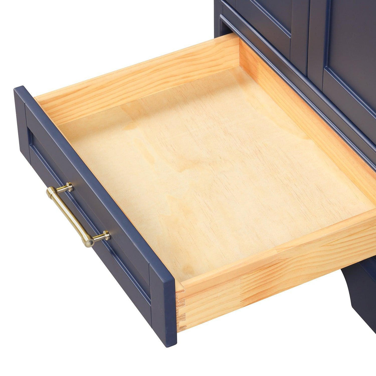 Blossom Copenhagen 24" 2-Door 1-Drawer Navy Blue Freestanding Solid Wood Single Vanity Base