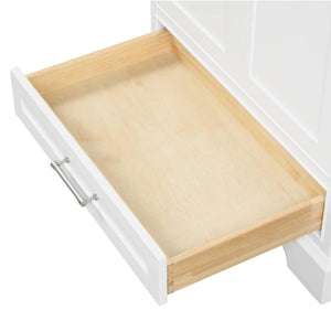 Blossom Copenhagen 30" 2-Door 1-Drawer Matte White Freestanding Solid Wood Single Vanity Base