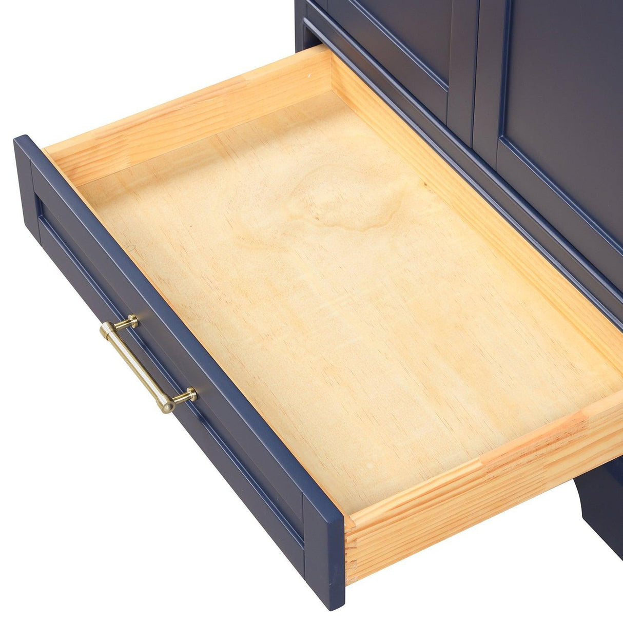 Blossom Copenhagen 30" 2-Door 1-Drawer Navy Blue Freestanding Solid Wood Single Vanity Base