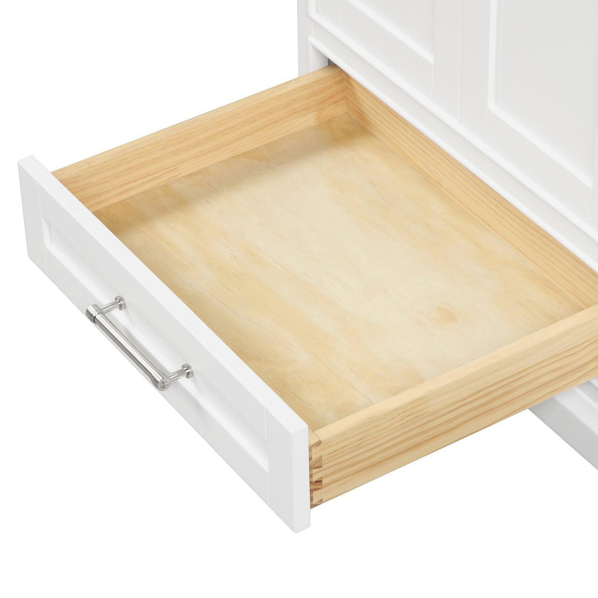 Blossom Copenhagen 36" 2-Door 5-Drawer Matte White Freestanding Solid Wood Single Vanity Base