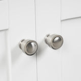 Blossom Copenhagen Brusheded Nickel Handles and Knobs for 24" Vanity Base