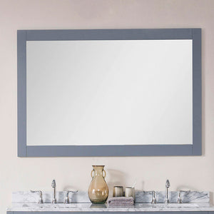 Blossom Dubai 48" Charcoal Grey Wall-Mounted Rectangle Mirror