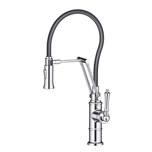 Blossom F01 209 6" x 20" Chrome Single Lever Handle Pull Out Kitchen Faucet