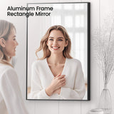 Blossom FM1 24"x36" Matte Black Rectangular Sleek Durable Metal Framed Mirror