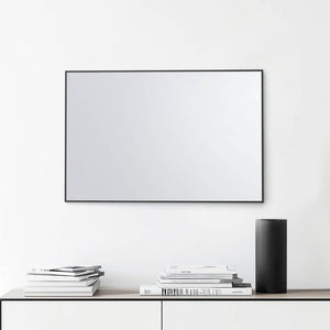 Blossom FM1 24"x36" Matte Black Rectangular Sleek Durable Metal Framed Mirror