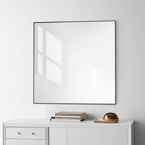 Blossom FM1 36"x36" Matte Black Rectangular Sleek Durable Metal Framed Mirror