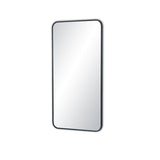 Blossom FM2 18"x36" Matte Black Square Sleek Durable Metal Framed Mirror