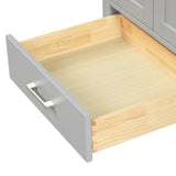 Blossom Geneva 24" 2-Door 1-Drawer Metal Gray Freestanding Solid Wood Single Vanity Base