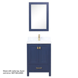 Blossom Geneva 24" 2-Door 1-Drawer Navy Blue Freestanding Solid Wood Single Vanity Base