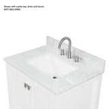 Blossom Geneva 30" 2-Door 1-Drawer Matte White Freestanding Solid Wood Single Vanity Base