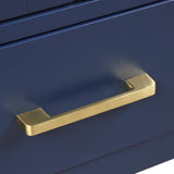 Blossom Geneva 36" 2-Door 5-Drawer Navy Blue Freestanding Solid Wood Single Vanity Base