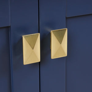 Blossom Geneva 36" 2-Door 5-Drawer Navy Blue Freestanding Solid Wood Single Vanity Base