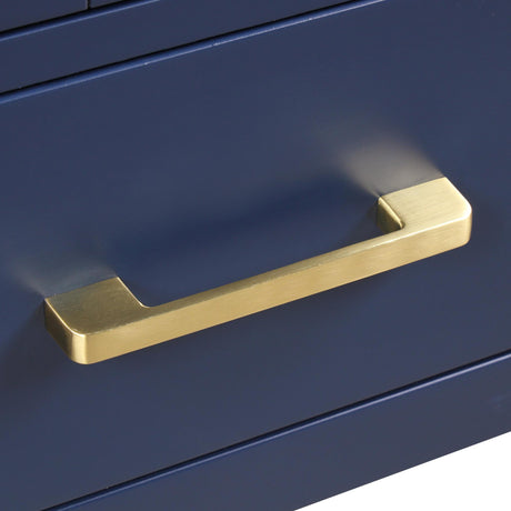 Blossom Geneva Brusheded Gold Handles and Knobs for 48" Vanity Base