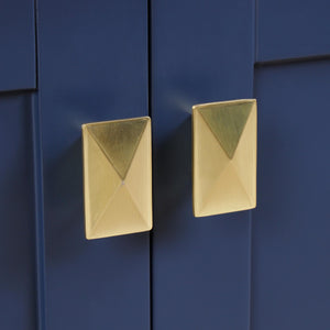 Blossom Geneva Brusheded Gold Handles and Knobs for 48" Vanity Base