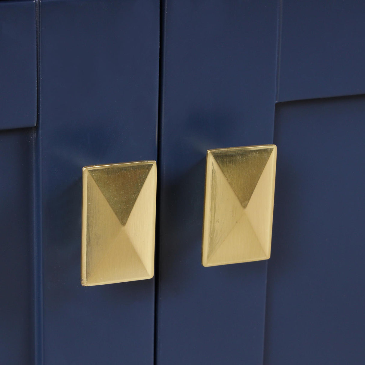 Blossom Geneva Brusheded Gold Handles and Knobs for 60" Vanity Base