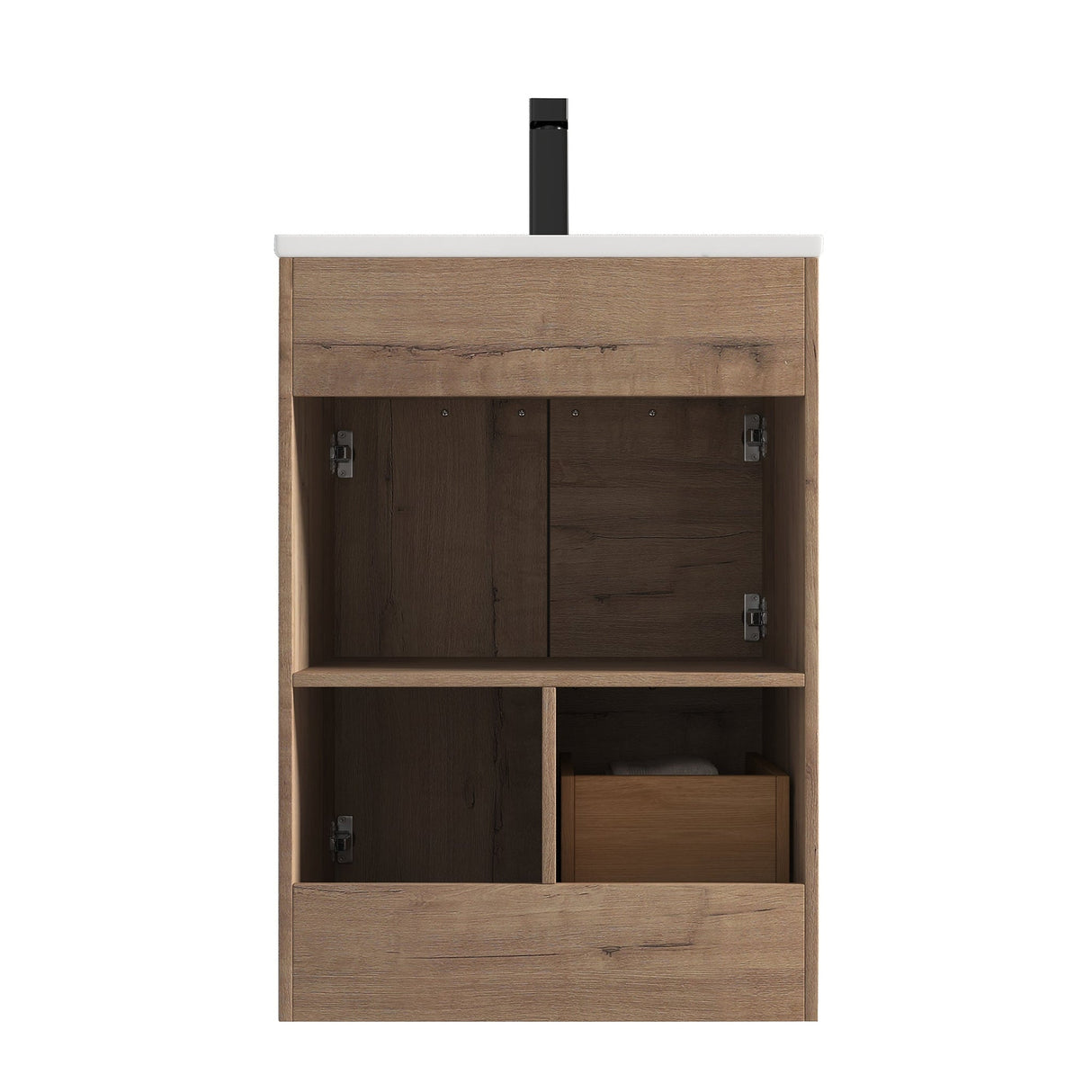 Blossom Hanover 24" 2-Door 1-Drawer Classic Oak Freestanding Single Vanity Base