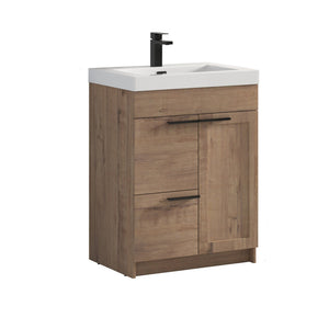 Blossom Hanover 24" 2-Door 1-Drawer Classic Oak Freestanding Single Vanity Base