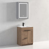 Blossom Hanover 24" 2-Door 1-Drawer Classic Oak Freestanding Single Vanity Base