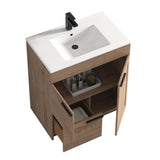 Blossom Hanover 30" 2-Door 1-Drawer Classic Oak Freestanding Single Vanity Base