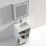 Blossom Hanover 30" 2-Door 1-Drawer Matte White Freestanding Single Vanity Base