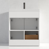 Blossom Hanover 30" 2-Door 1-Drawer Matte White Freestanding Single Vanity Base