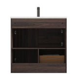 Blossom Hanover 36" 2-Door 1-Drawer Cali Walnut Freestanding Single Vanity Base