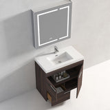 Blossom Hanover 36" 2-Door 1-Drawer Cali Walnut Freestanding Single Vanity Base