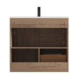 Blossom Hanover 36" 2-Door 1-Drawer Classic Oak Freestanding Single Vanity Base