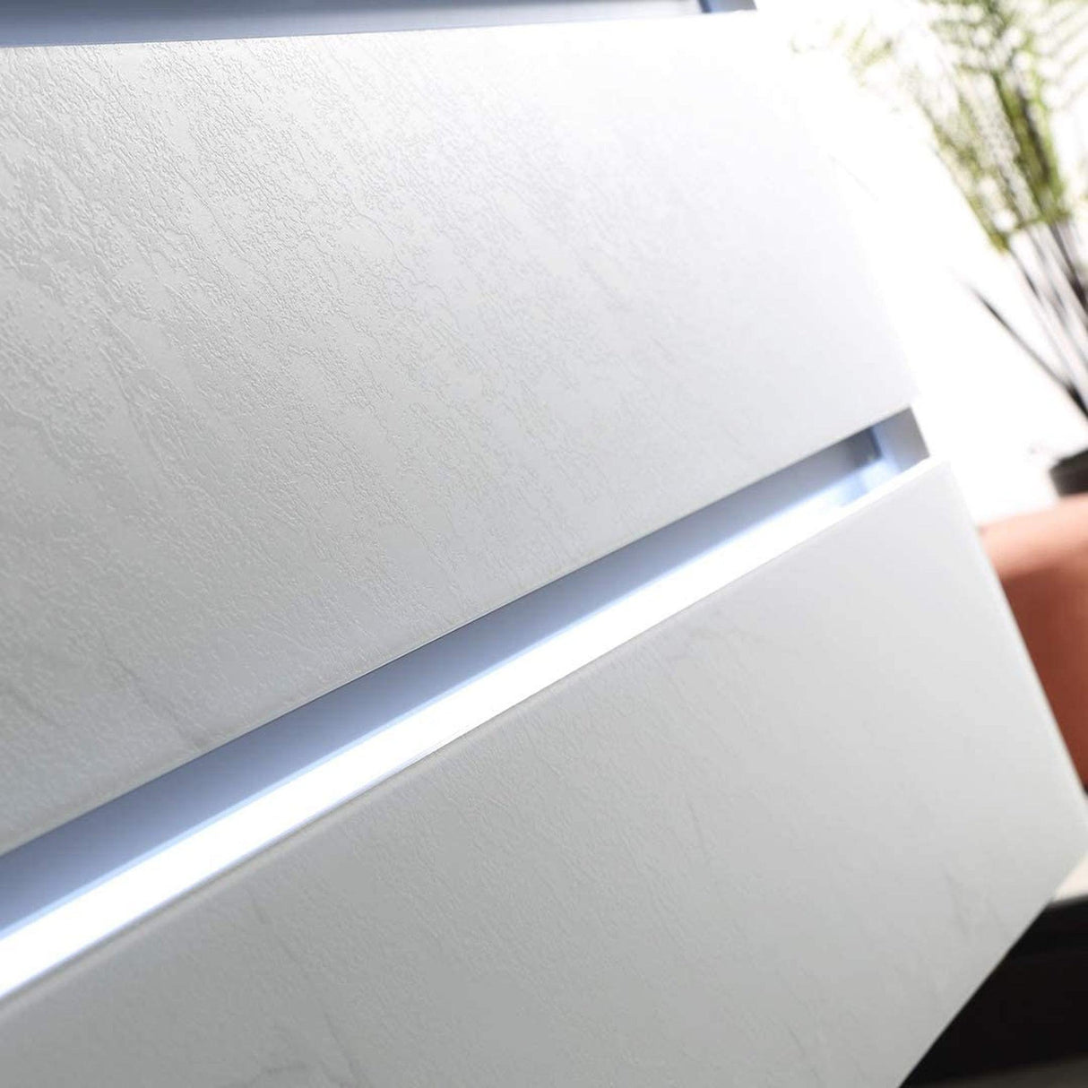 Blossom Jena 36" 2-Drawer Calacatta White Wall-Mounted Vanity Set With Ceramic Top and Integrated Single Sink