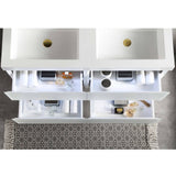 Blossom Jena 48" 4-Drawer Light Gray Wall-Mounted Vanity Base