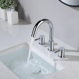 Blossom KBF1016 10" x 15" Chrome Two Handle Design Wide Spread Bathroom Sink Faucet