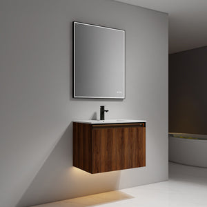 Blossom Lille 30" Brown Walnut Strip Single Vanity