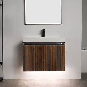 Blossom Lille 30" Brown Walnut Strip Single Vanity
