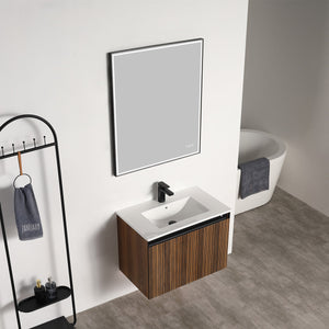 Blossom Lille 30" Brown Walnut Strip Single Vanity