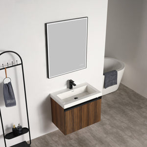 Blossom Lille 30" Brown Walnut Strip Single Vanity