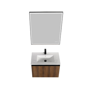 Blossom Lille 30" Brown Walnut Strip Single Vanity